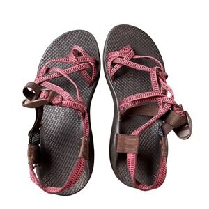 Chaco Womens Size W 9 Z1 Classic Sport Sandals Pink Brown Vibram Sole